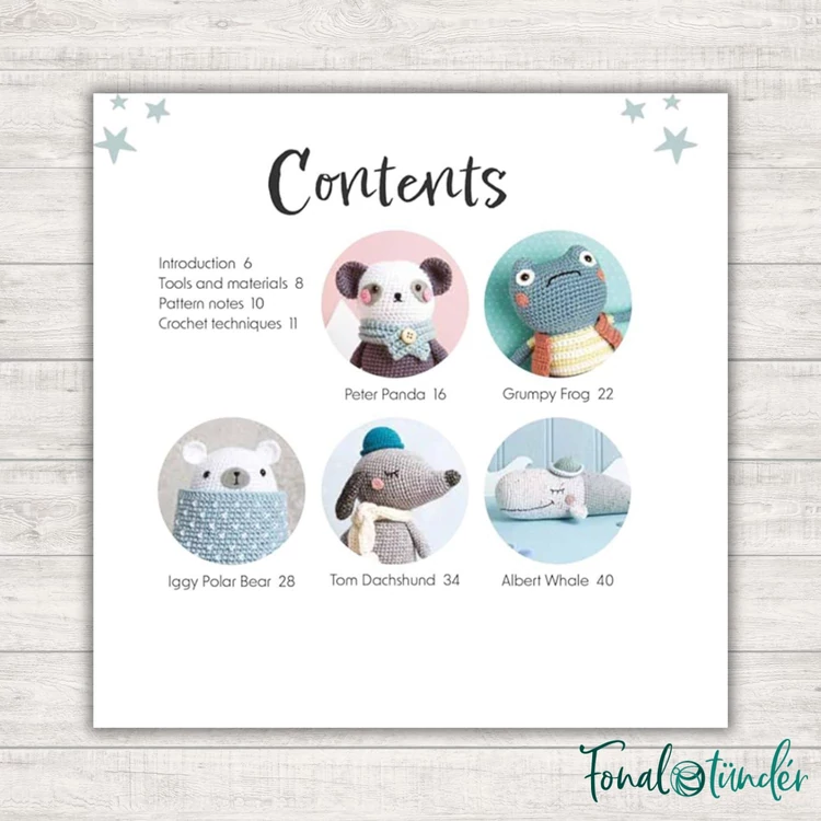 Peter Panda and Pals - amigurumi book - amigurumi horgolás angolul