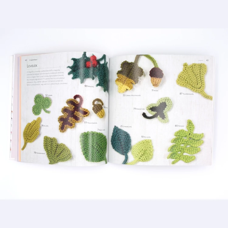 100 kötött és horgolt virág - kötés és horgolás minta könyv