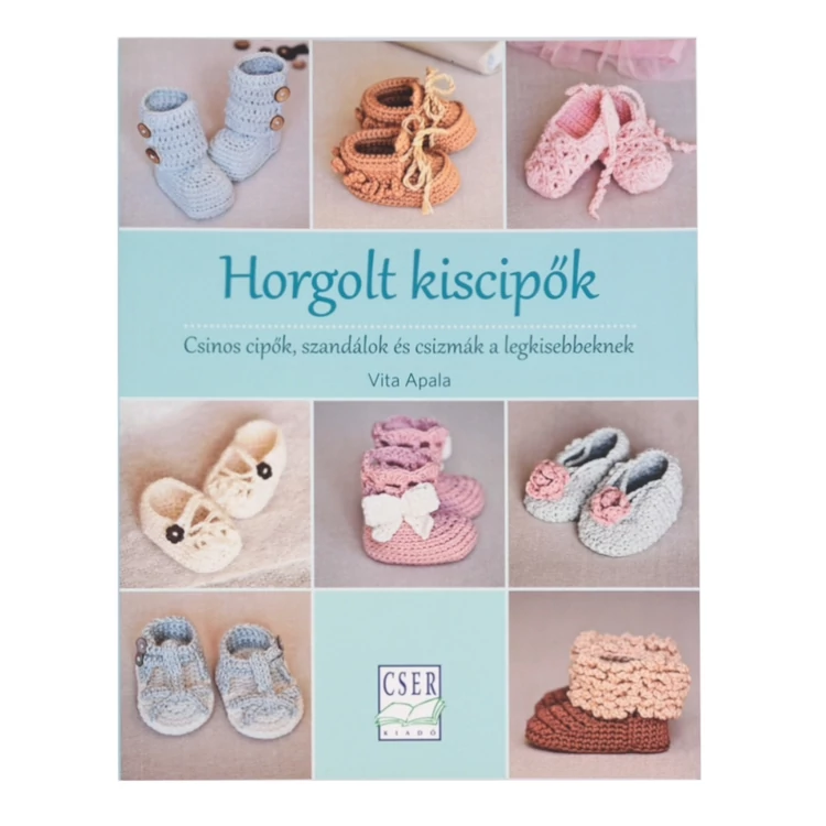 Horgolt Kiscipők - horgolás minta könyv