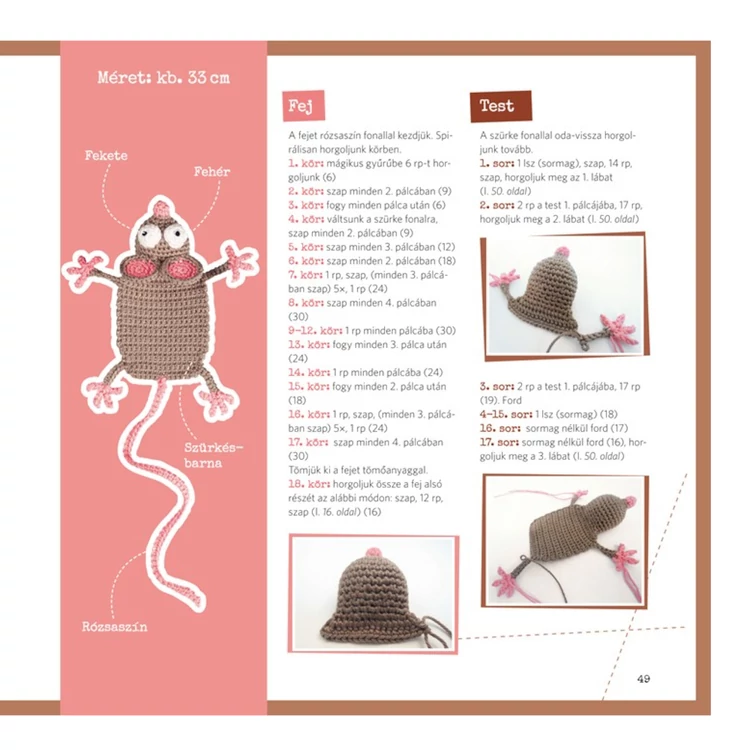 Horgolt Könyvjelzők - horgolás minta könyv - Bookies: Bookmarks to crohet
