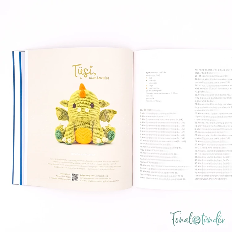Amigurumi Varázslények - amigurumi figura horgolós könyv - kép 6