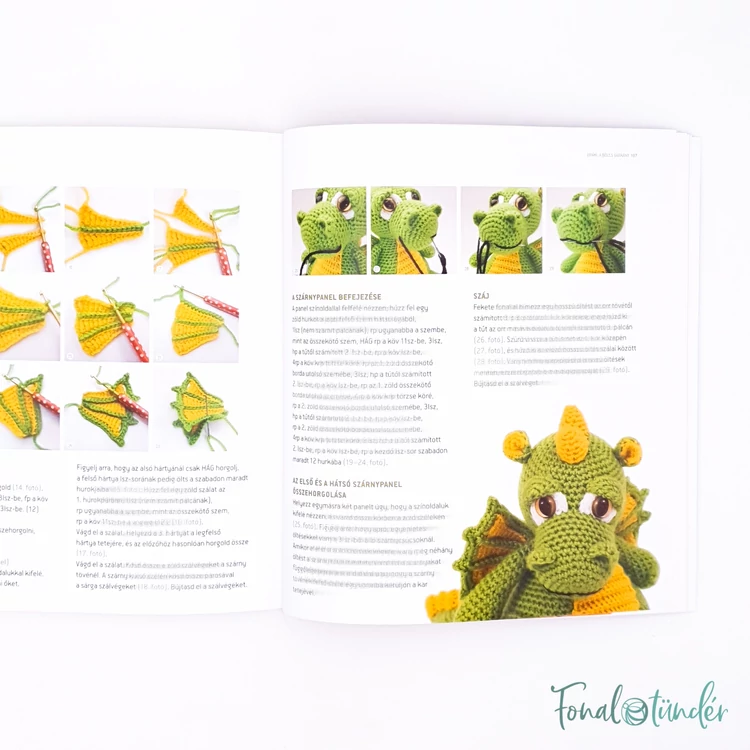 Amigurumi Varázslények - amigurumi figura horgolós könyv - kép 5