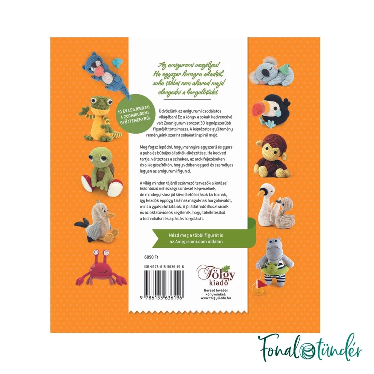 Zoomigurumi Kedvencei - amigurumi horgolós könyv - 30 mintával - 08
