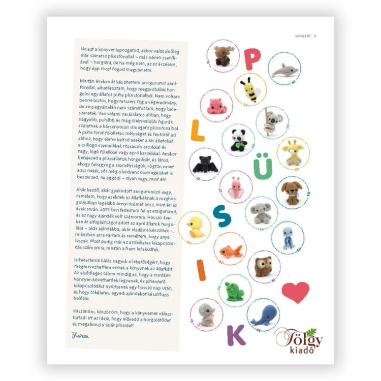 Amigurumi Plüsik - Theresa's Crochet Shop - horgolós könyv