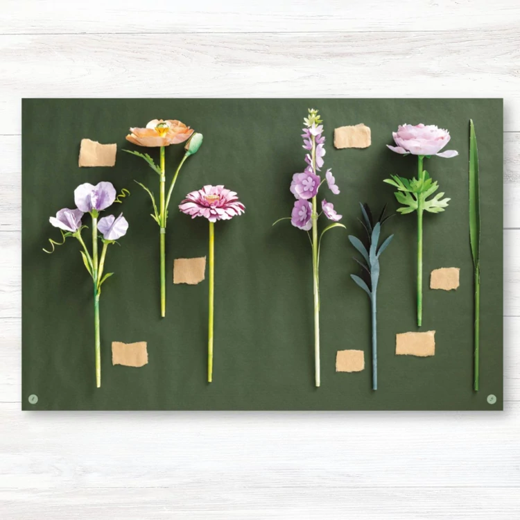 Papírvirágok - könyvből virágcsokor - Prudence Rogers