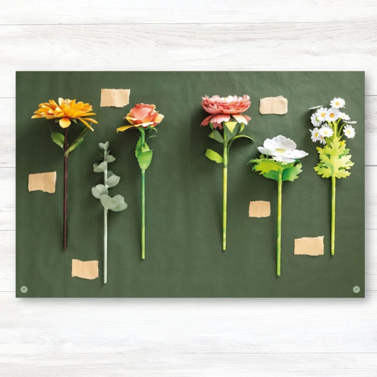 Papírvirágok - könyvből virágcsokor - Prudence Rogers