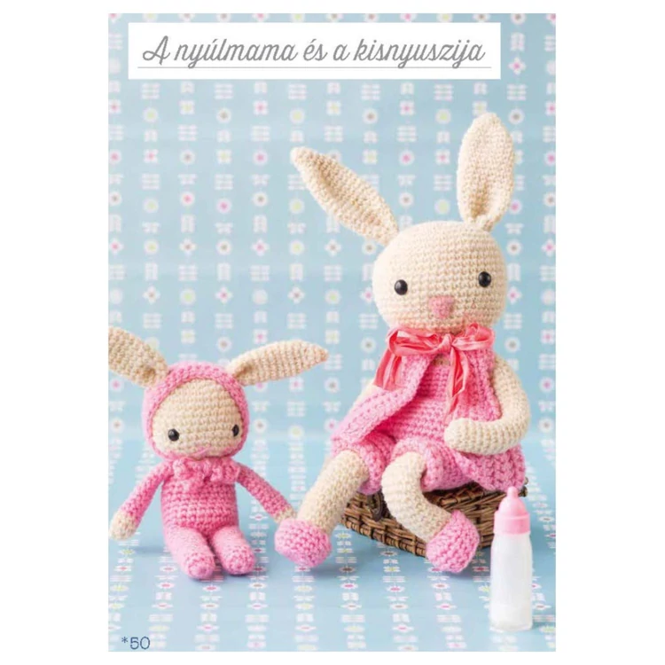 Fonalfalva vidám lakói - amigurumi állatfigura horgolós könyv - magyarul