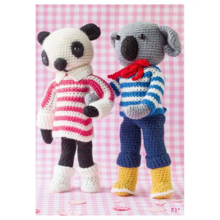 Fonalfalva vidám lakói - amigurumi állatfigura horgolós könyv - magyarul