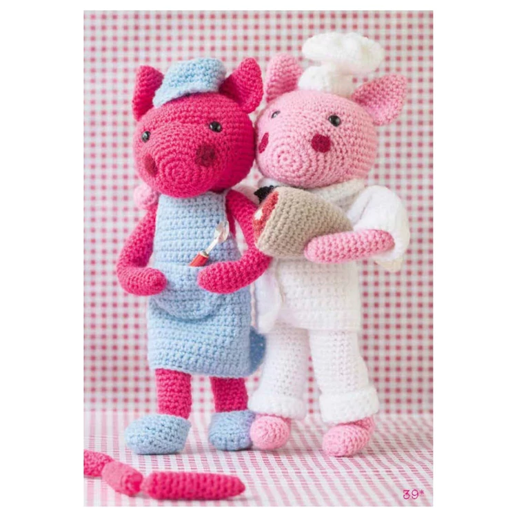 Fonalfalva vidám lakói - amigurumi állatfigura horgolós könyv - magyarul