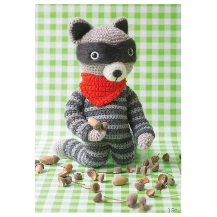 Fonalfalva vidám lakói - amigurumi állatfigura horgolós könyv - magyarul