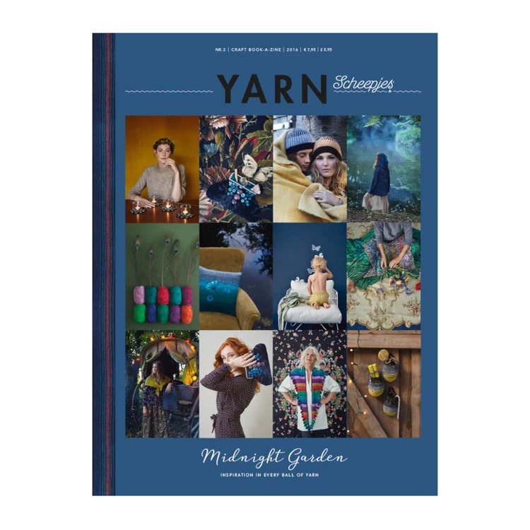Scheepjes Yarn Magazine 2 - Midnight Garden - knitting / crochet patterns - kötés és horgolás magazin