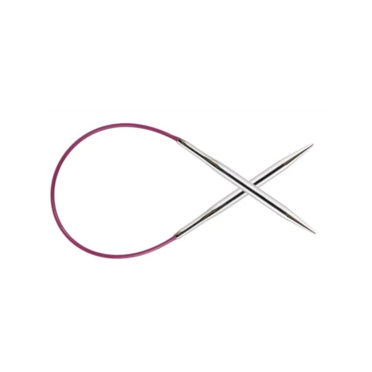 KnitPro Nova Metal - fix körkötőtű - fixed circular needle - 25cm - 3.25mm